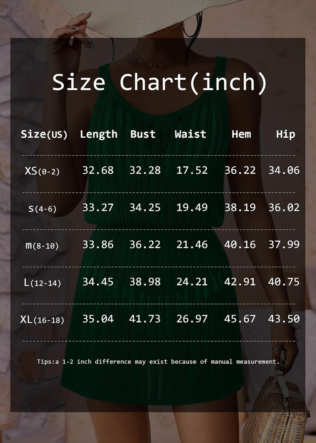 image:imageATHMILE Beach Vacation Clothes for Women Bathing Suit Crochet Cover Up V Neck Swimsuit Spring Summer Knit Dress 2026Cream