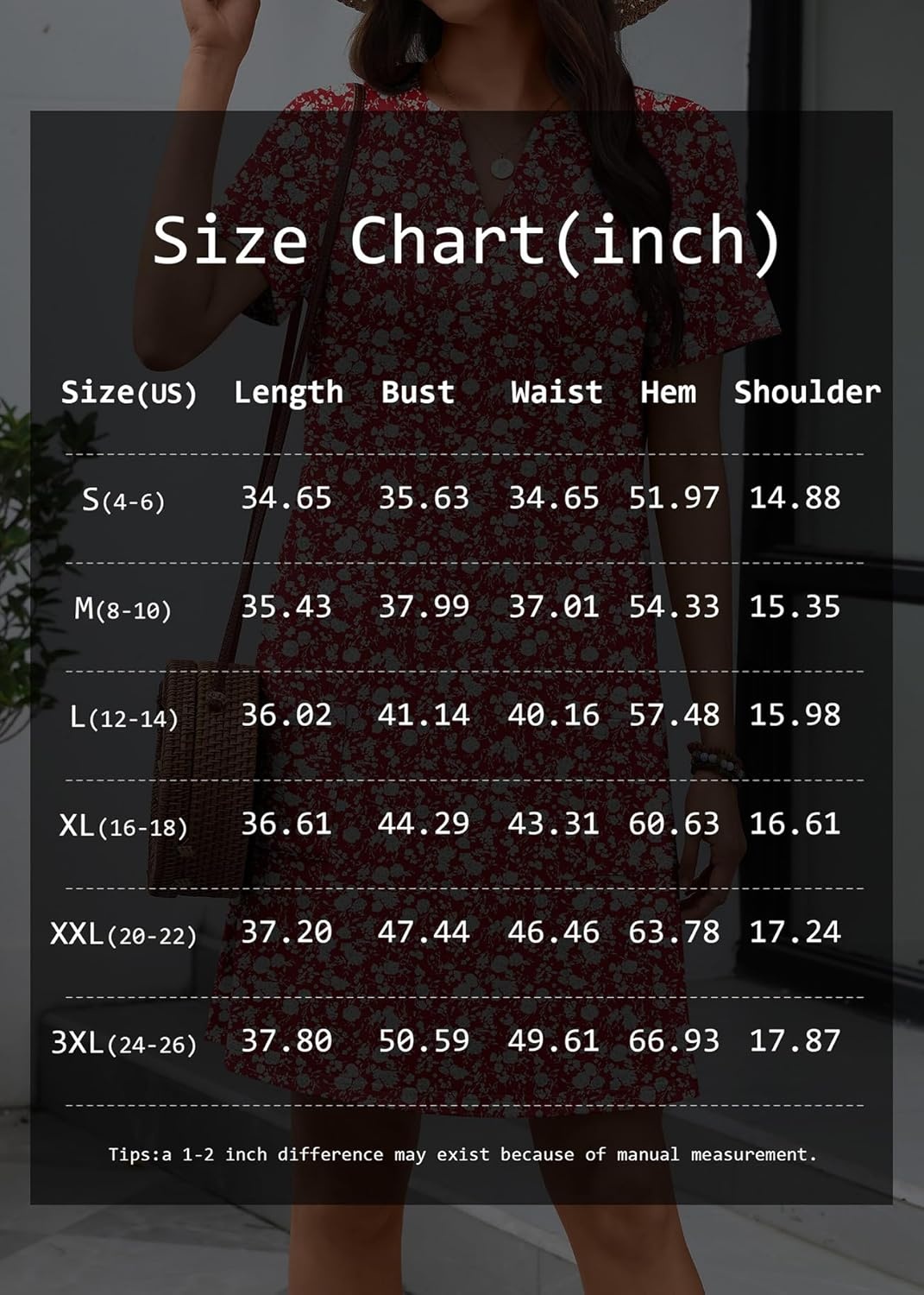 image:imageATHMILE Dresses for Women Casual Summer Boho Dress Short Sleeve Fashion Beach Vacation Clothes V Neck Date OutfitsBlack