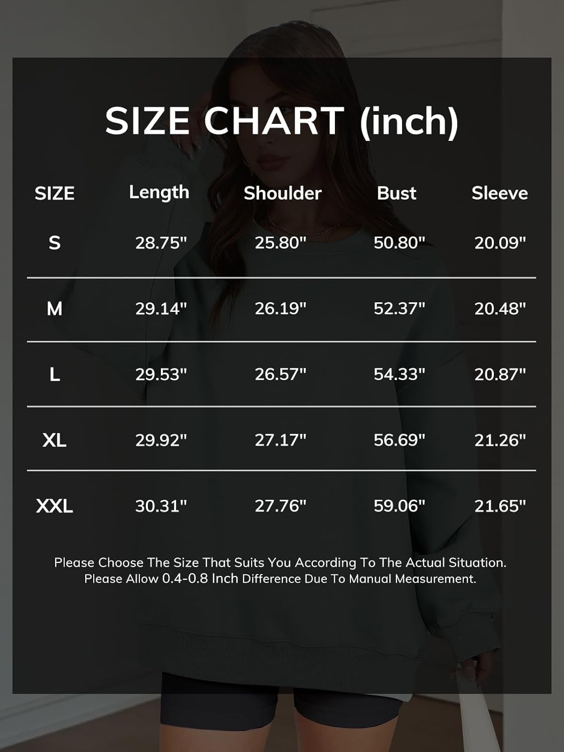 image:imageATHMILE Oversized Sweatshirt for Women Crewneck Fleece Long Sleeve Pullover Hoodies Tops Fall Fashion Outfits ClothesHot Pink