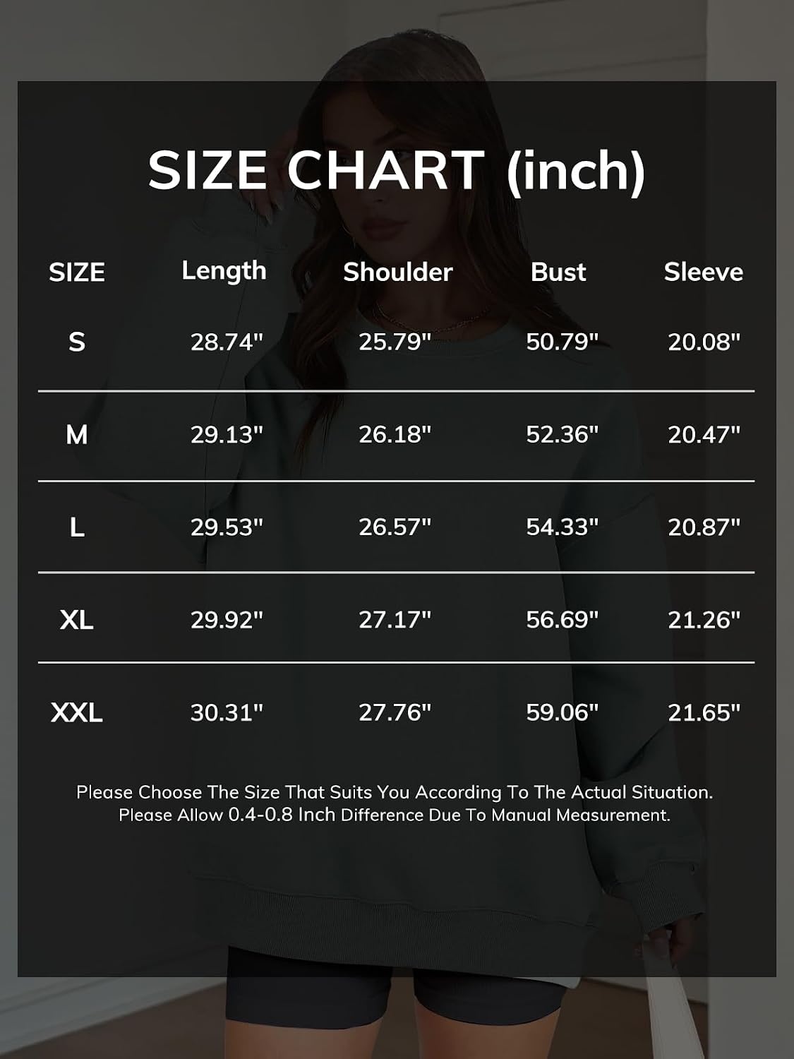 image:imageATHMILE Oversized Sweatshirt for Women Crewneck Fleece Long Sleeve Pullover Hoodies Tops Fall Fashion Outfits ClothesPink