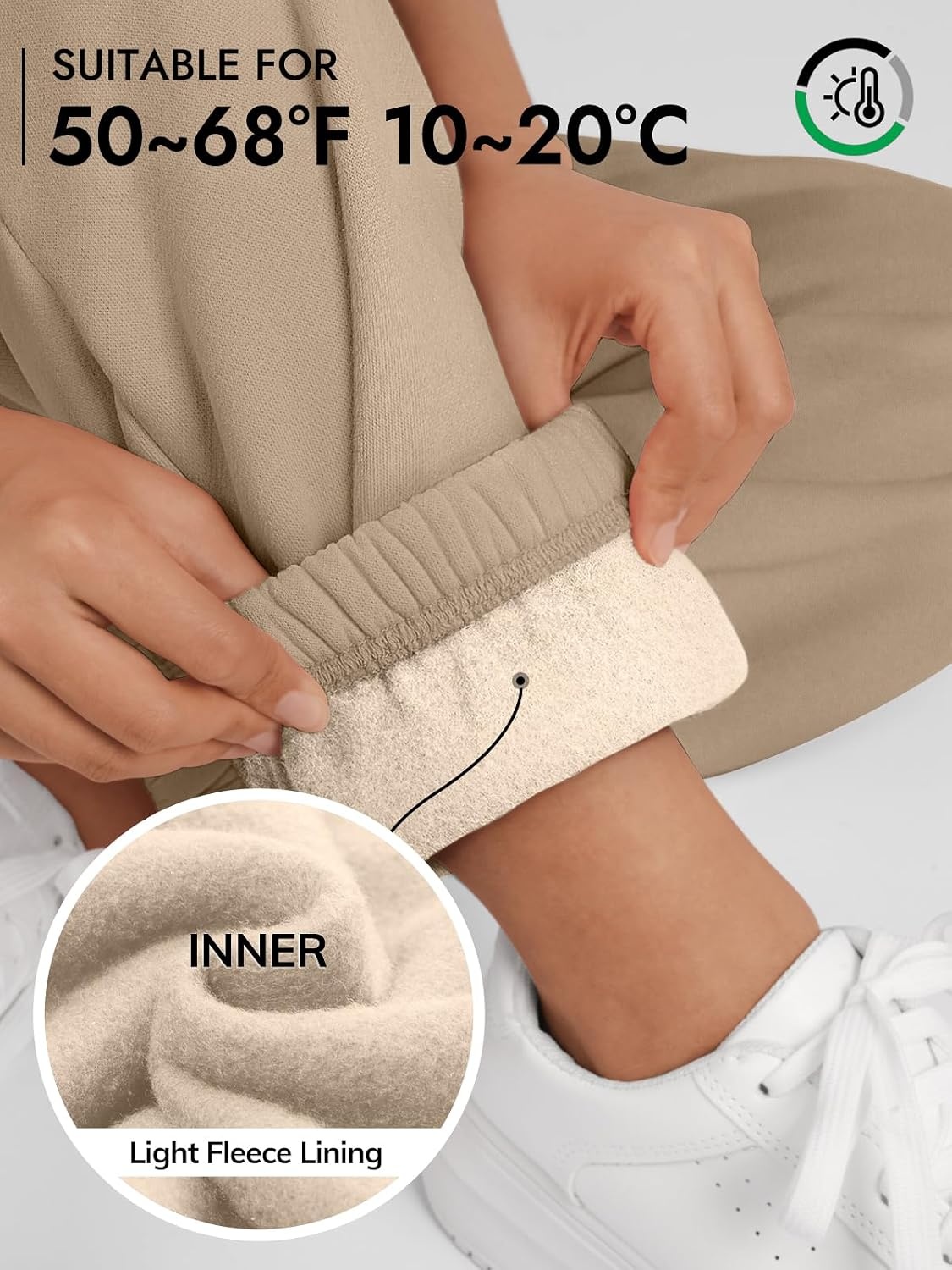 image:imageATHMILE Sweatpants Women Baggy Lounge Pants Workout Gym Active High Waisted Comfy Joggers for Women Fall Clothes 2026Fleececoffeegrey