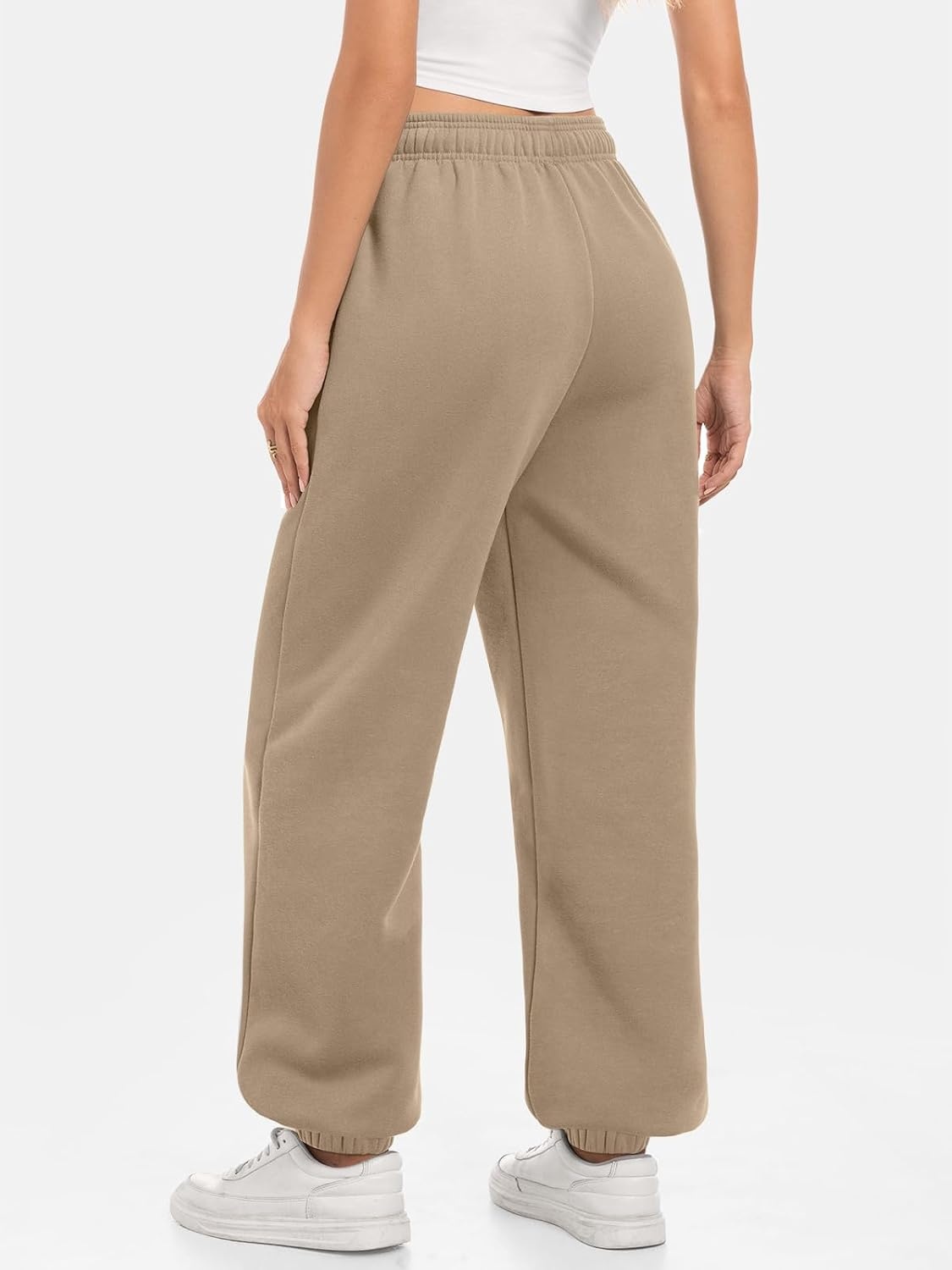 image:imageATHMILE Sweatpants Women Baggy Lounge Pants Workout Gym Active High Waisted Comfy Joggers for Women Fall Clothes 2026Fleececoffeegrey