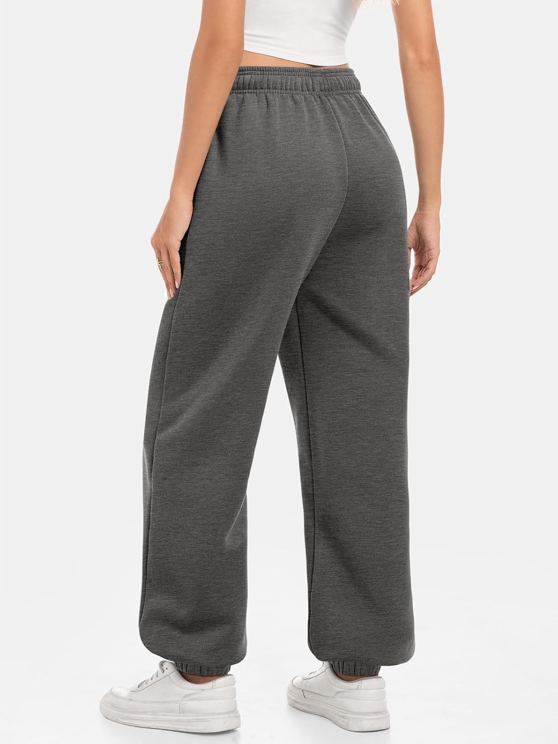 image:imageATHMILE Sweatpants Women Baggy Lounge Pants Workout Gym Active High Waisted Comfy Joggers for Women Fall Clothes 2026Fleecedarkgrey