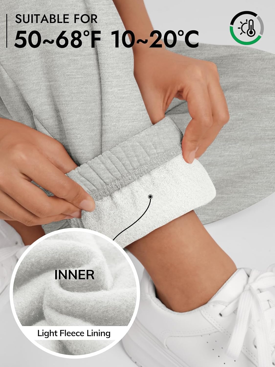 image:imageATHMILE Sweatpants Women Baggy Lounge Pants Workout Gym Active High Waisted Comfy Joggers for Women Fall Clothes 2026Fleecegrey