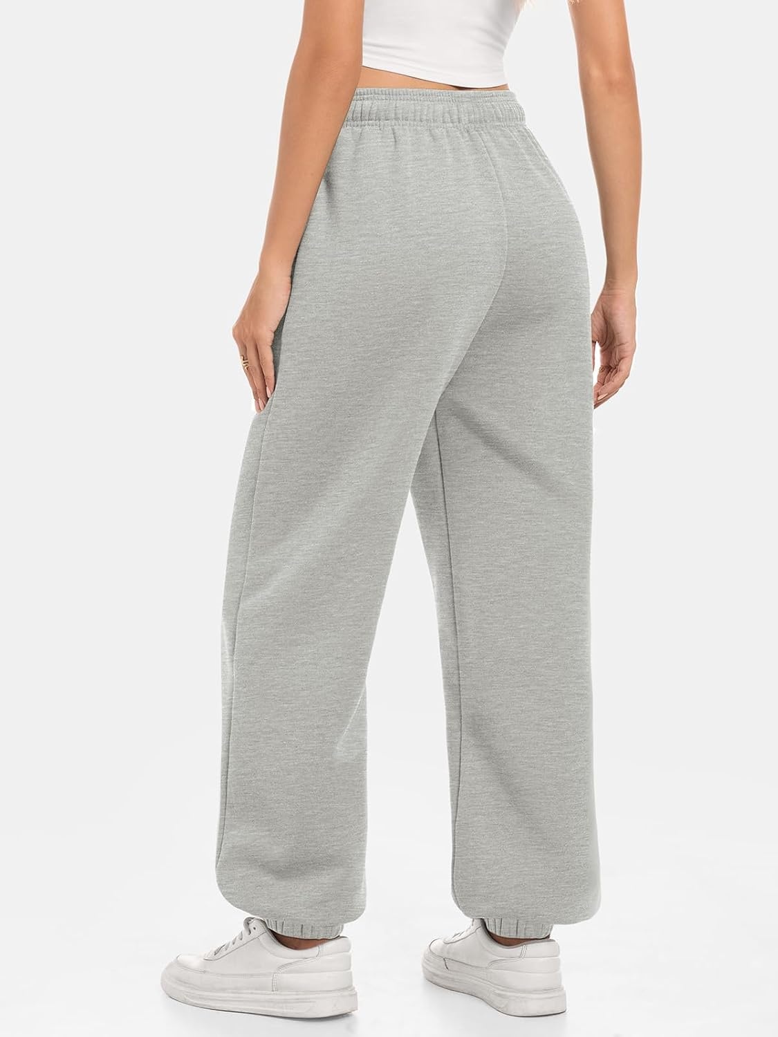 image:imageATHMILE Sweatpants Women Baggy Lounge Pants Workout Gym Active High Waisted Comfy Joggers for Women Fall Clothes 2026Fleecegrey