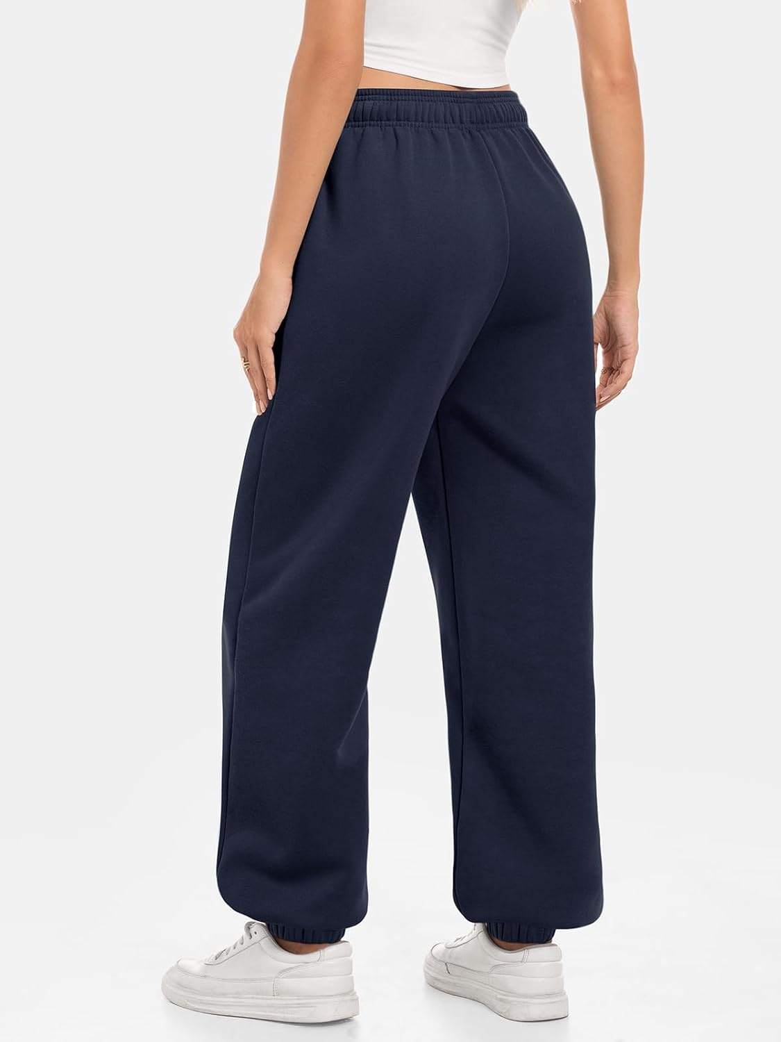 image:imageATHMILE Sweatpants Women Baggy Lounge Pants Workout Gym Active High Waisted Comfy Joggers for Women Fall Clothes 2026Fleecenavy