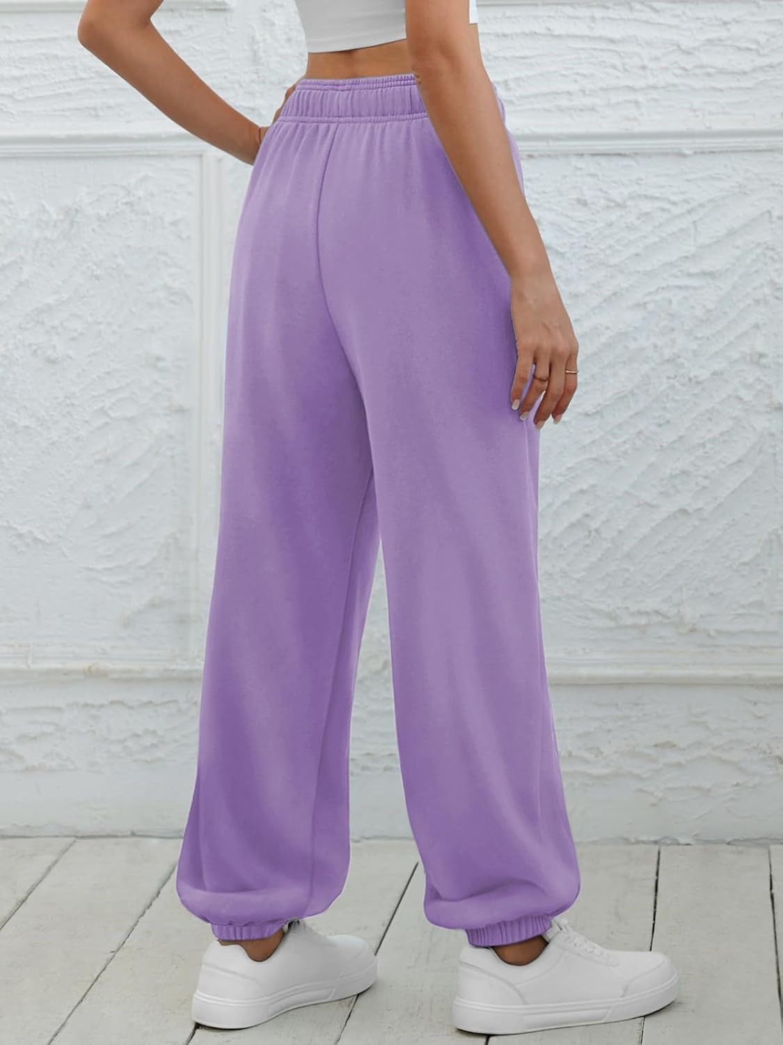 image:imageATHMILE Sweatpants Women Baggy Lounge Pants Workout Gym Active High Waisted Comfy Joggers for Women Fall Clothes 2026Light Purple