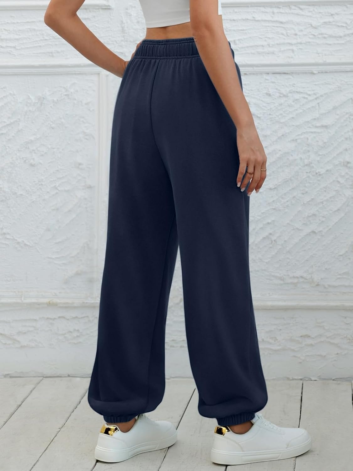 image:imageATHMILE Sweatpants Women Baggy Lounge Pants Workout Gym Active High Waisted Comfy Joggers for Women Fall Clothes 2026Navy Blue