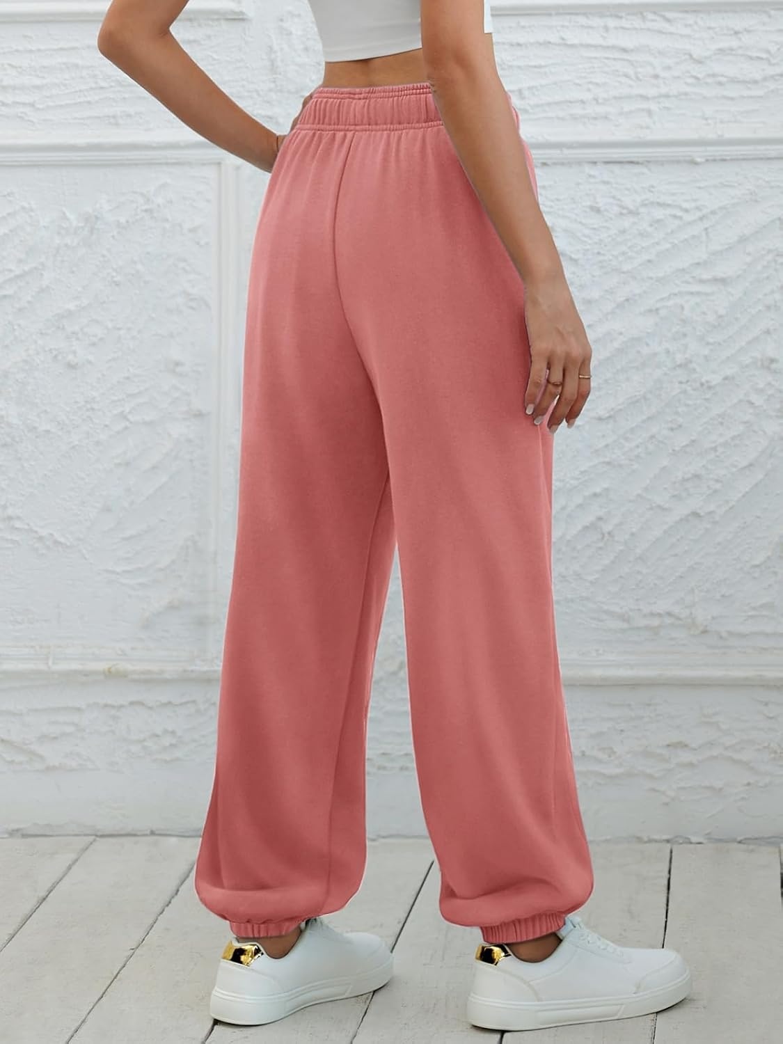 image:imageATHMILE Sweatpants Women Baggy Lounge Pants Workout Gym Active High Waisted Comfy Joggers for Women Fall Clothes 2026Pink
