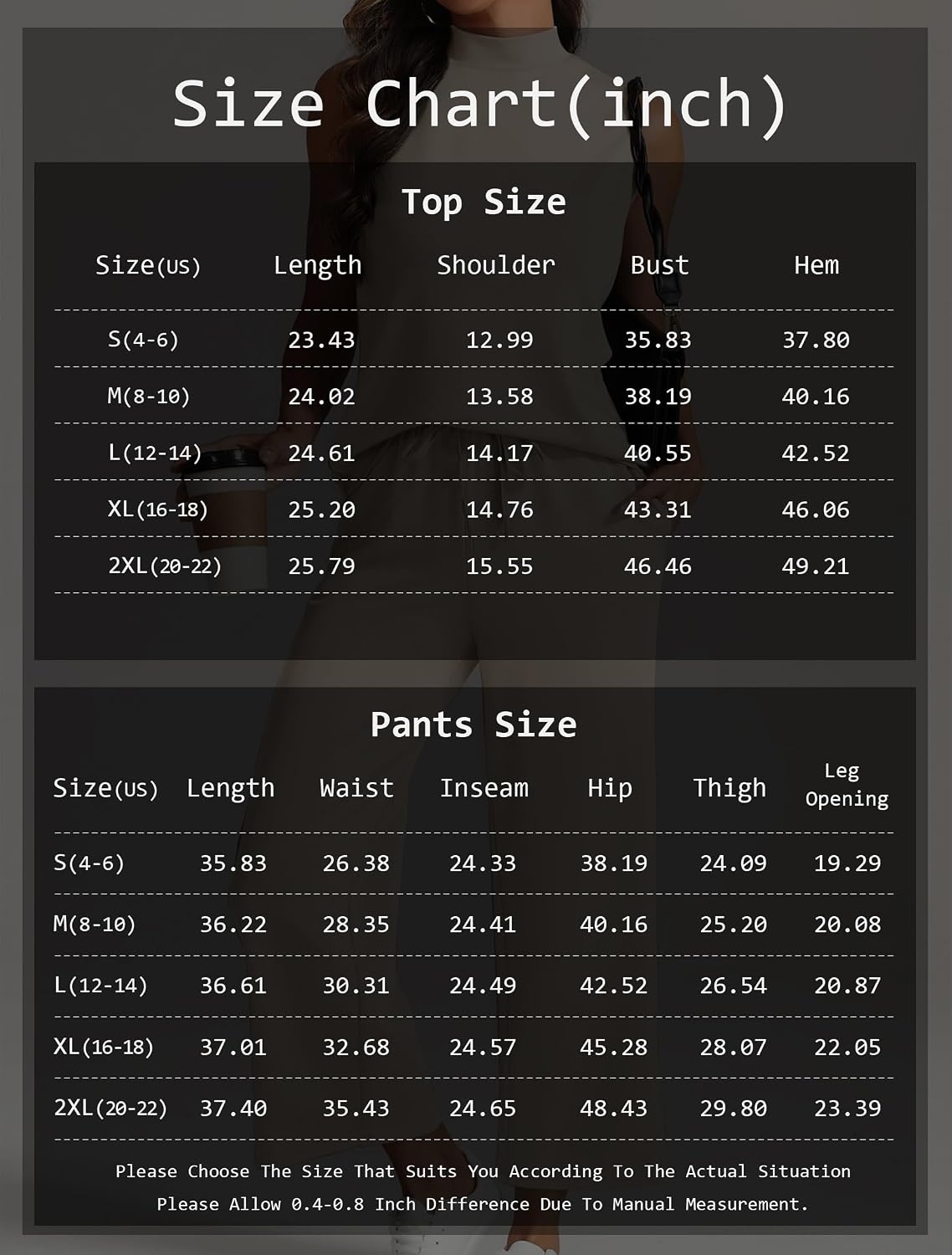 image:imageATHMILE Two Piece Sets for Women Spring Summer Travel Airport Vacation Outfits Lounge V Neck Tops Drawstring Wide Leg PantsCoffee1