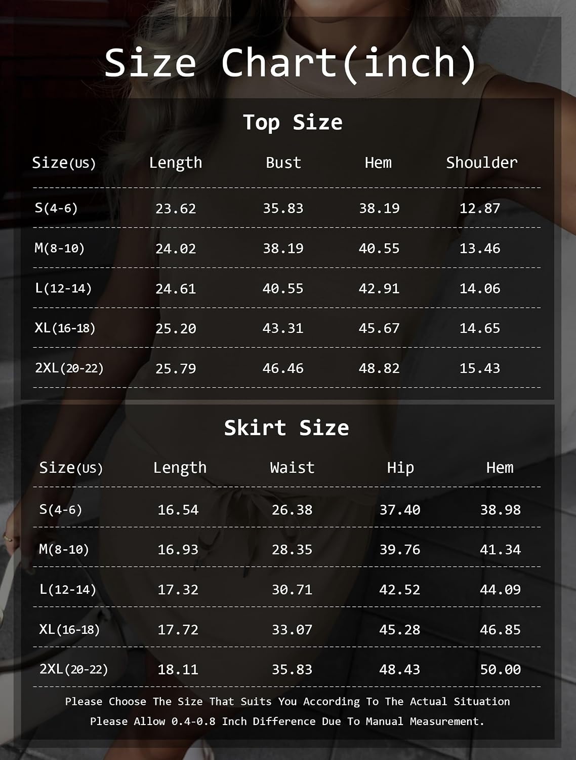 image:imageATHMILE Two Piece Skirt Sets for Women Summer Beach Vacation Outfits Mock Neck Tops Tennis Skirt Lounge Matching SetsNavy Blue