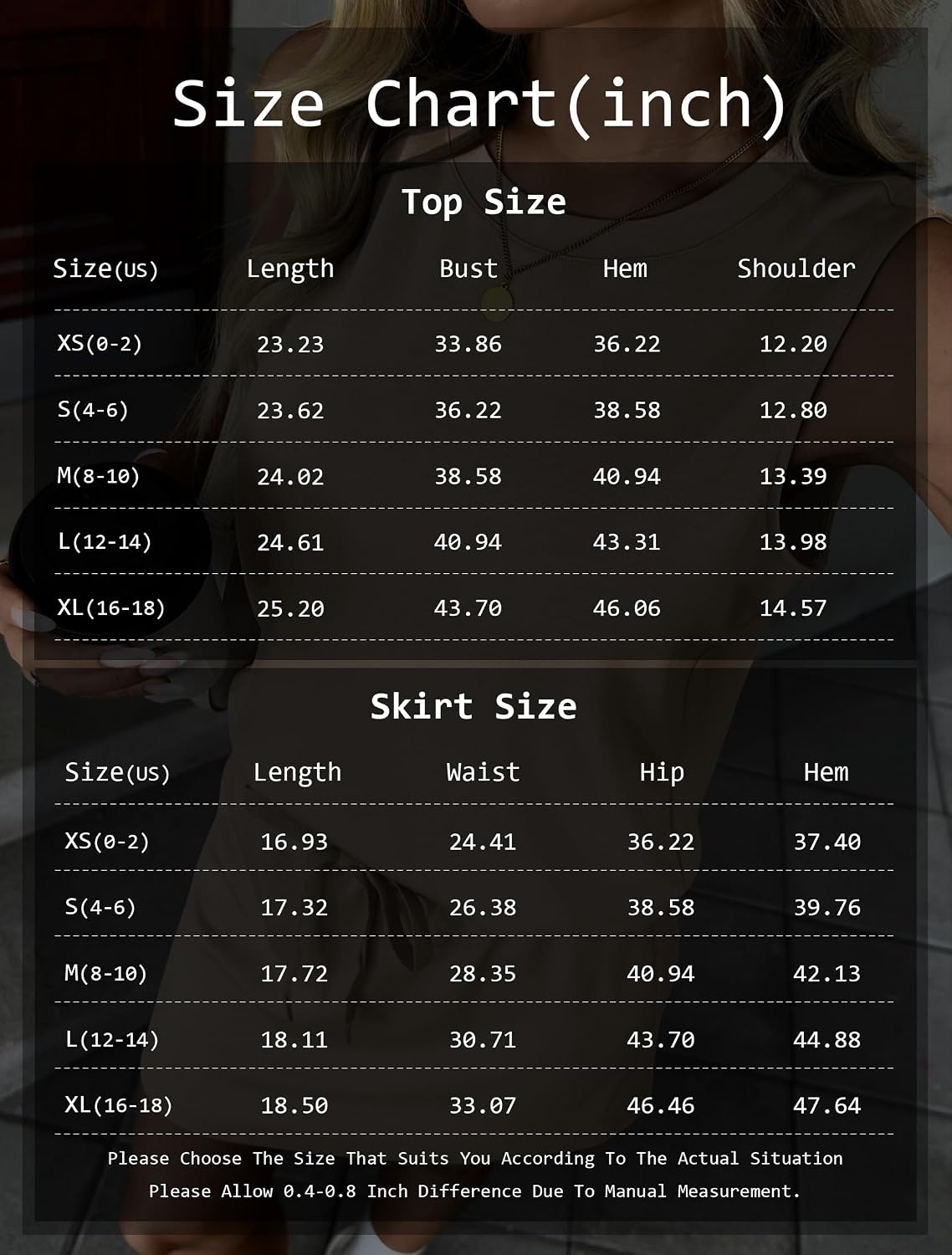 image:imageATHMILE Two Piece Skirt Sets for Women Summer Beach Vacation Outfits Mock Neck Tops Tennis Skirt Lounge Matching SetsZbeige