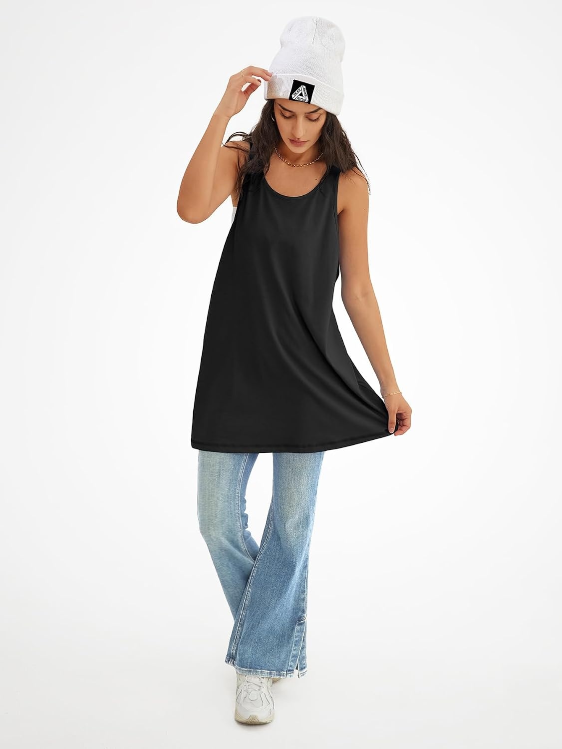 image:imageATHMILE Women Mini Dress Casual Short Sundress Workout Tennis Athletic DressBlack