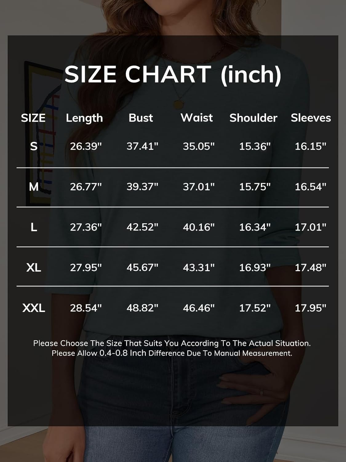 image:imageATHMILE Womens 34 Sleeve Blouse Summer Tops Fall Shirt Fashion Blouses Beach Vacation Clothes Spring Tunic 2026 TrendyWine Red