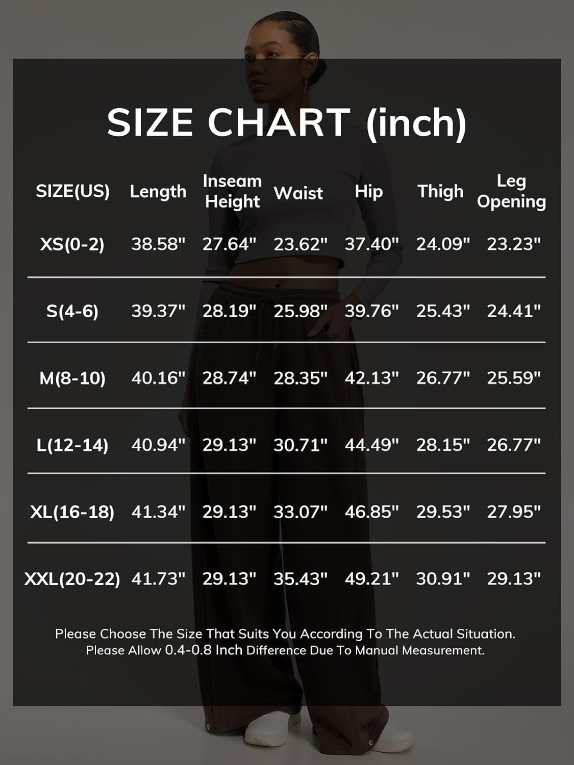 image:imageATHMILE Womens Baggy Wide Leg Pants Y2k Teen Girl Drawstring Track Pants Lounge Sweatpants Women 2026Coffee