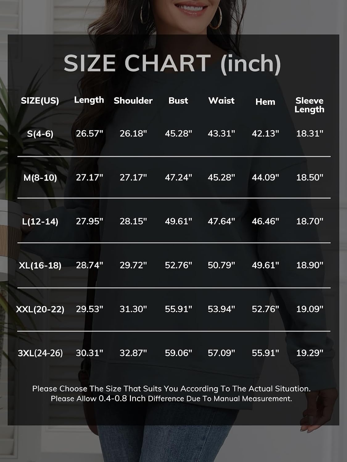 image:imageATHMILE Womens Casual Crew Neck Sweatshirt Loose Soft Long Sleeve Shirts Oversized Pullover Tops Fall OutfitsBlue
