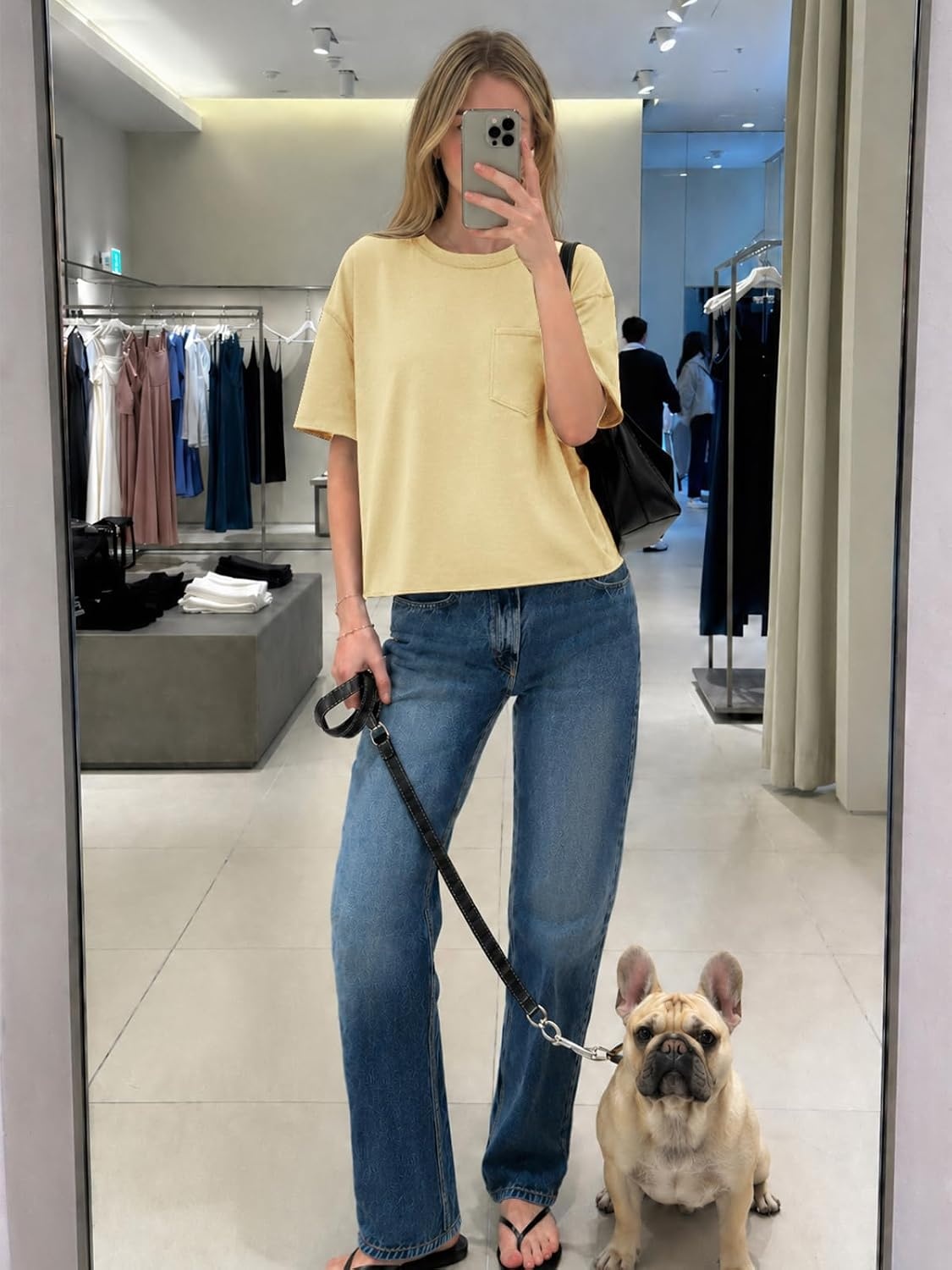 image:imageATHMILE Womens Crop Tops Workout Shirts Gym Oversized Spring Summer Basic Tees Short Sleeve Casual Loose Drop Shoulder 2026Beige