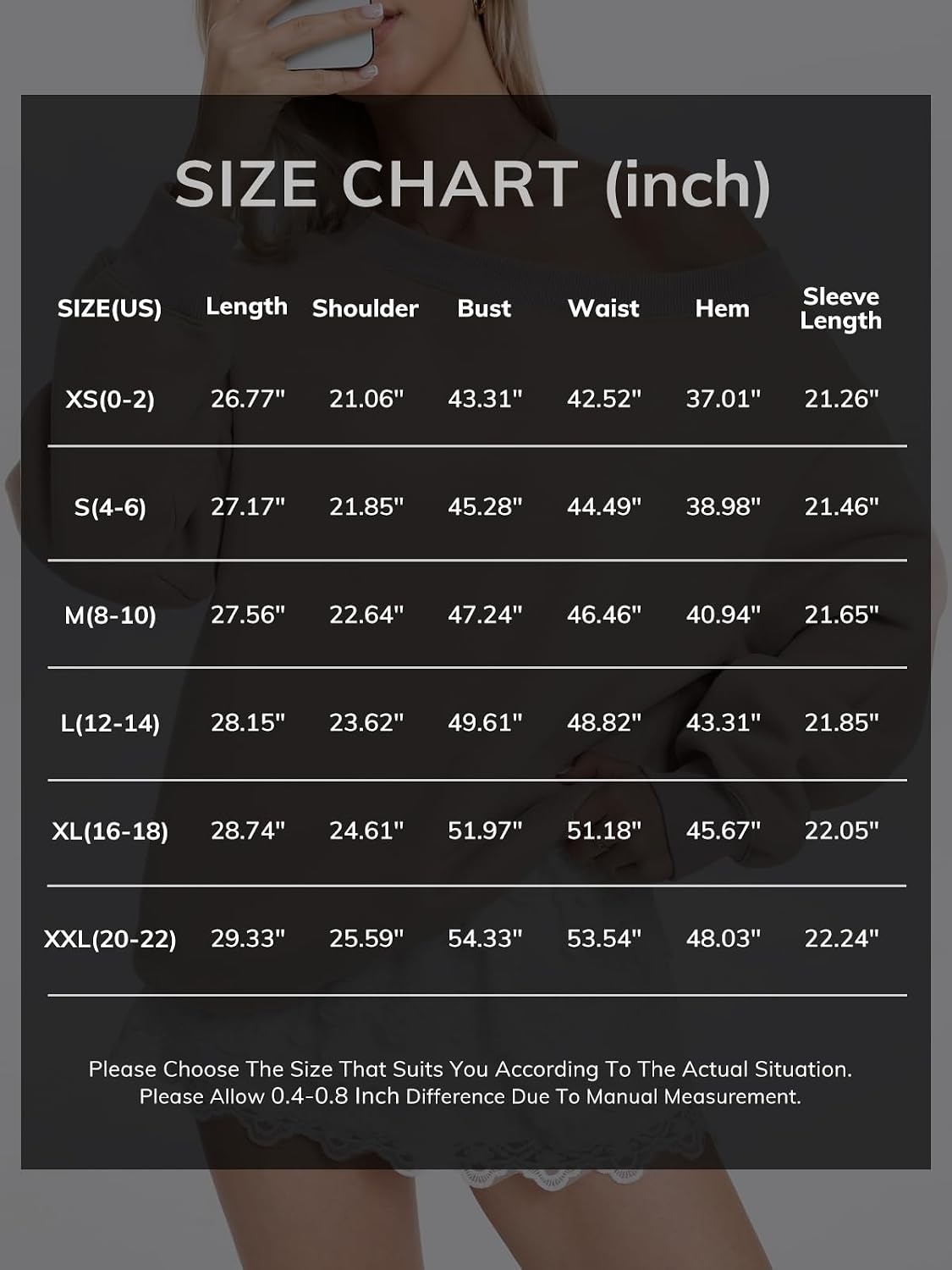 image:imageATHMILE Womens Off the Shoulder Sweatshirts Fleece Lined Long Sleeve Pullover Tops Oversized Sweater Basic Slouchy ClothesCoffeegrey