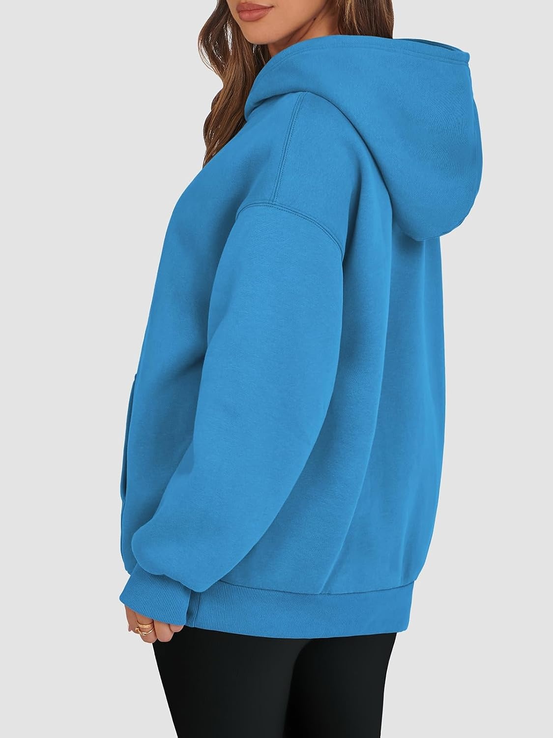 image:imageATHMILE Womens Oversized Hoodies Fleece Sweatshirts Long Sleeve Sweaters Pullover Fall Clothes with PocketBlue