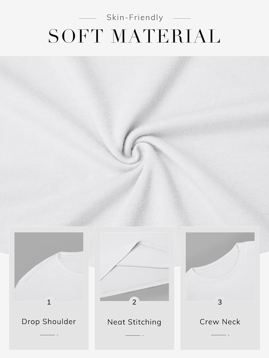 image:imageATHMILE Womens Oversized Long Sleeve T Shirts Basic Crewneck Tee Fall Tops Casual Workout Fashion Casual Y2K ClothesWhite