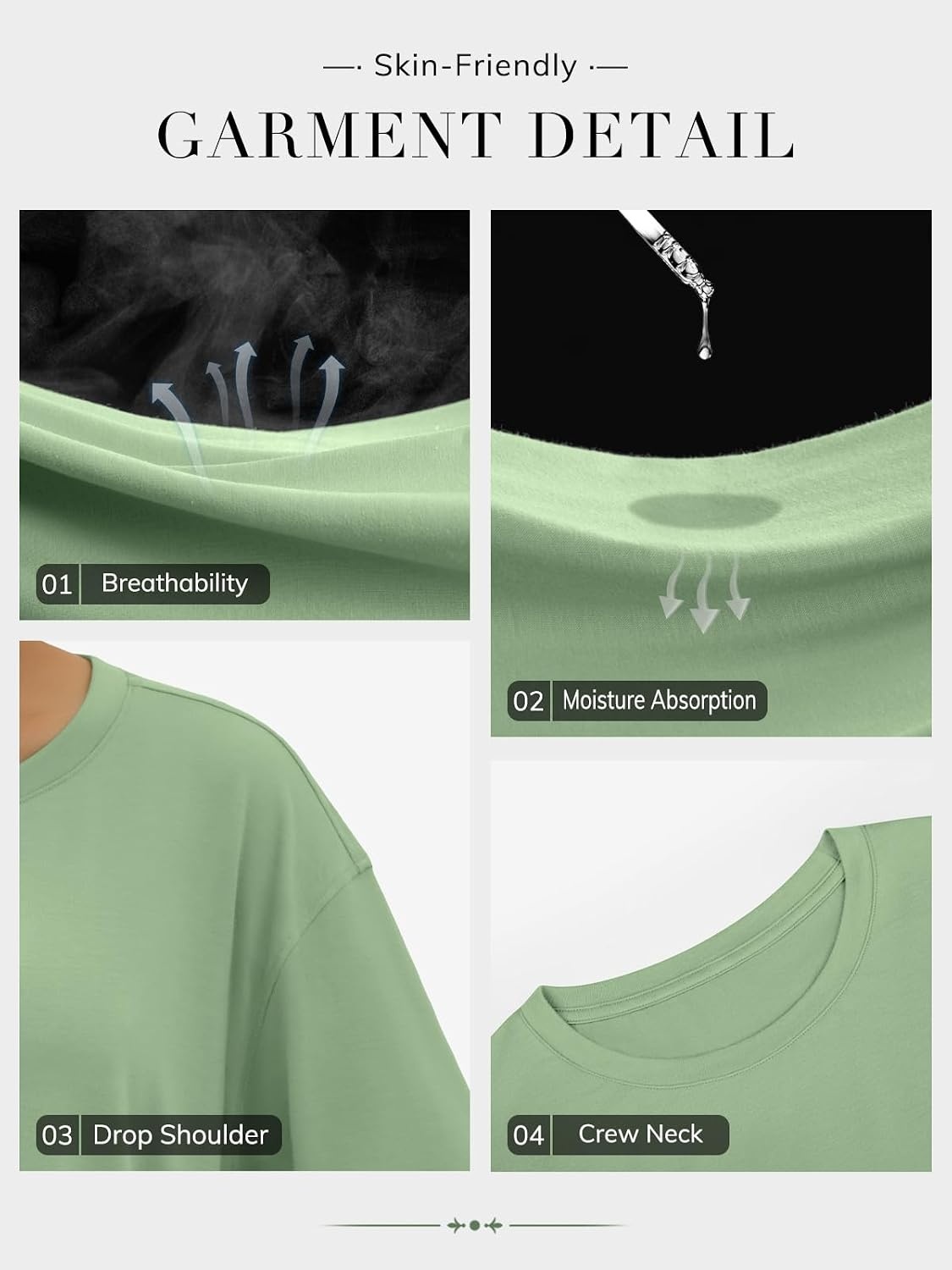 image:imageATHMILE Womens Oversized T Shirts Casual Tee Workout Tops Gym Clothes Summer Loose Fit Short Sleeve Graphics Basic Y2K 2026Zgreen