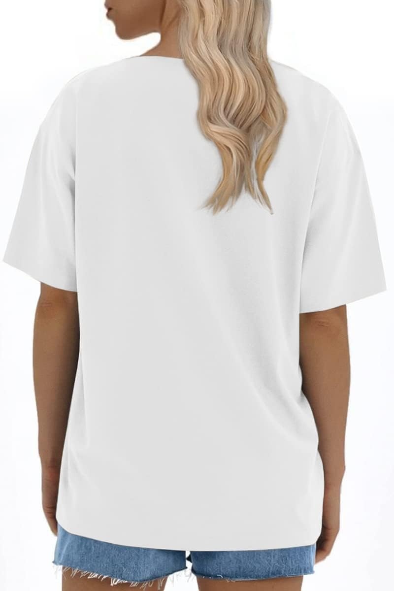 image:imageATHMILE Womens Oversized T Shirts Loose Fit Crewneck Short Sleeve Tops Summer Casual Blouse 2026 Y2K Basic Tee BeachWhite