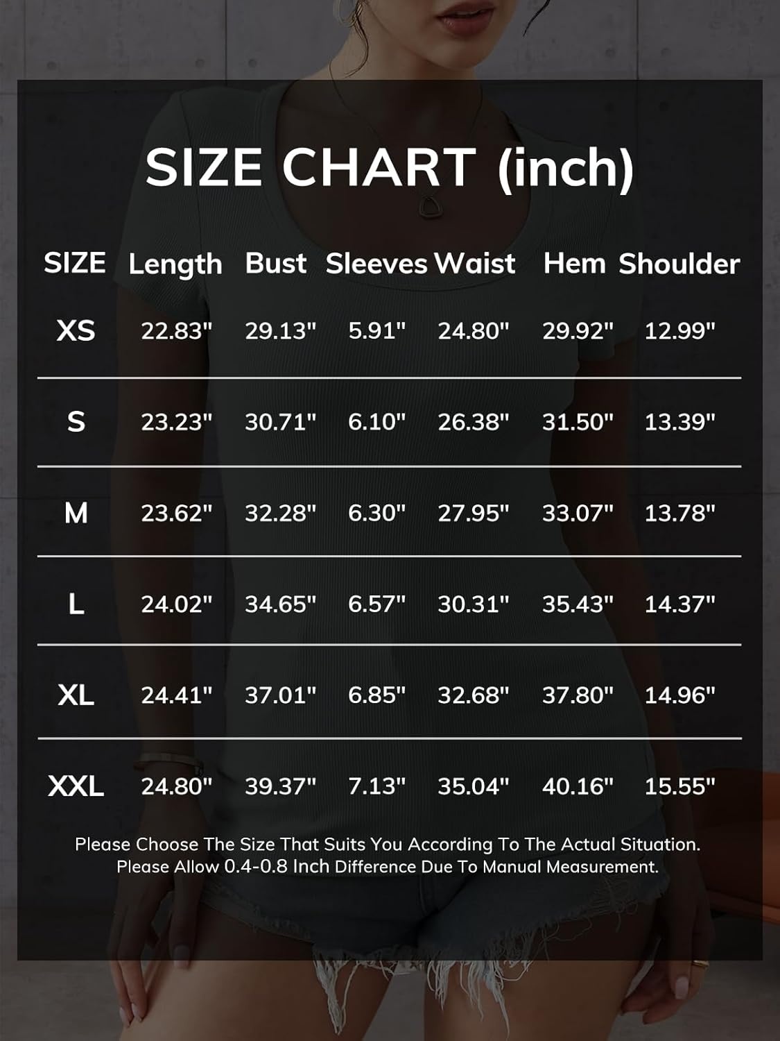 image:imageATHMILE Womens Scoop Neck Long Sleeve Tops Fashion Ribbed Knit Shirts Slim Fitted Casual Basic Tee T Shirt for Women 2026Cgreen