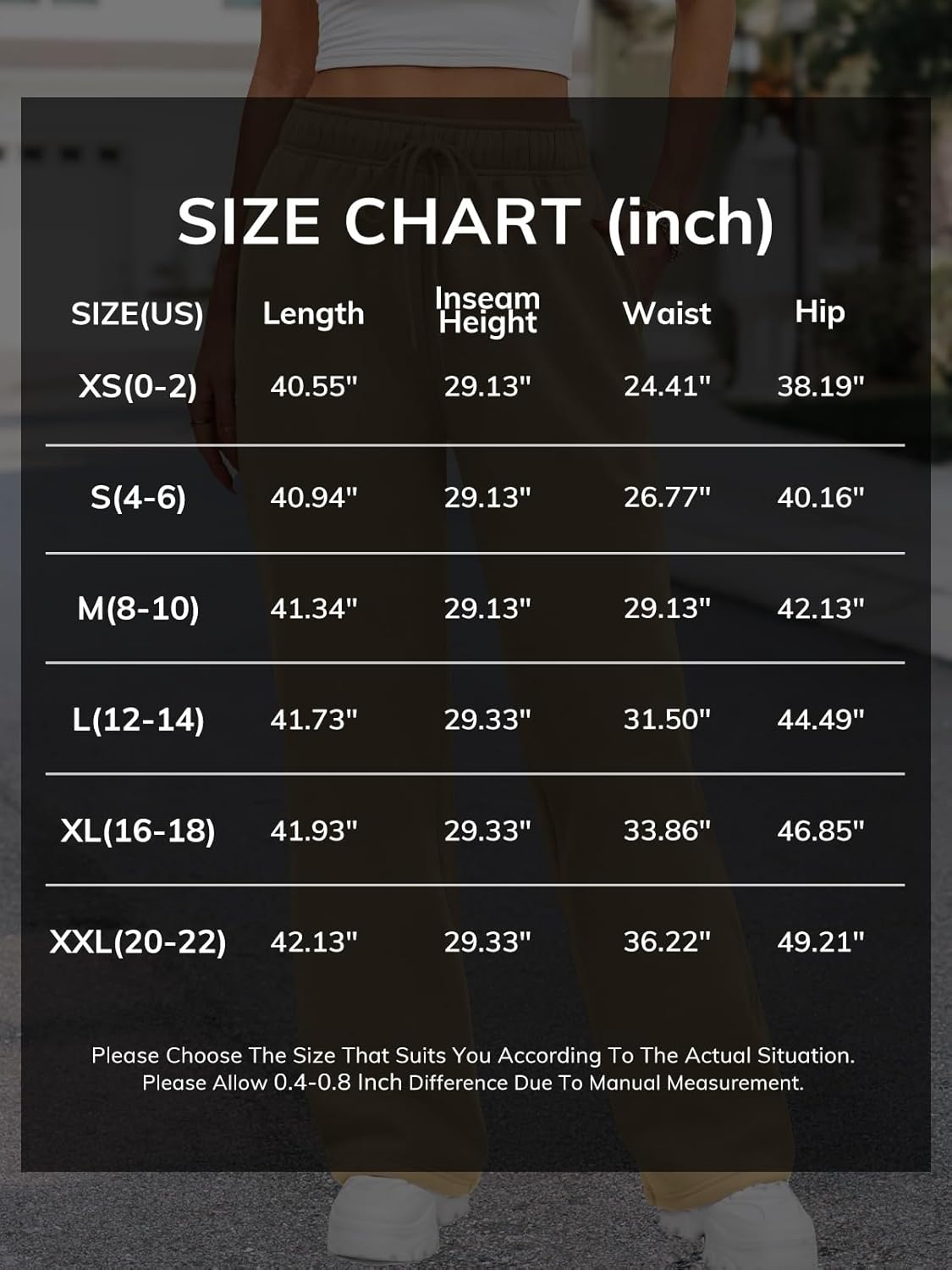 image:imageATHMILE Womens Sweatpants 2026 Fall Baggy Wide Leg Sweatpant Fleece Lined Straight Leg Sweat PantsBrown