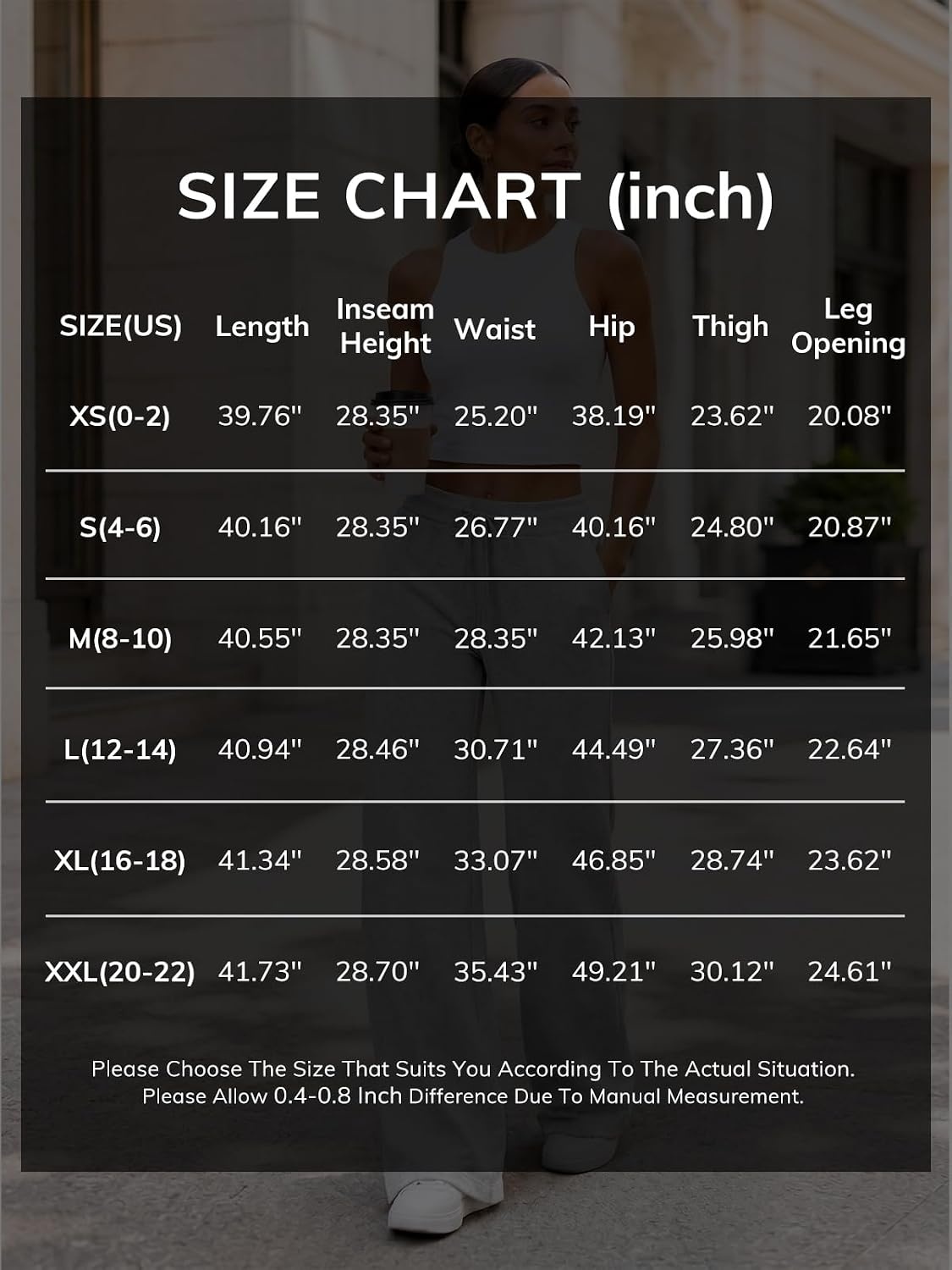 image:imageATHMILE Womens Sweatpants 2026 Fall Baggy Wide Leg Sweatpant Fleece Lined Straight Leg Sweat PantsLightweightcoffee