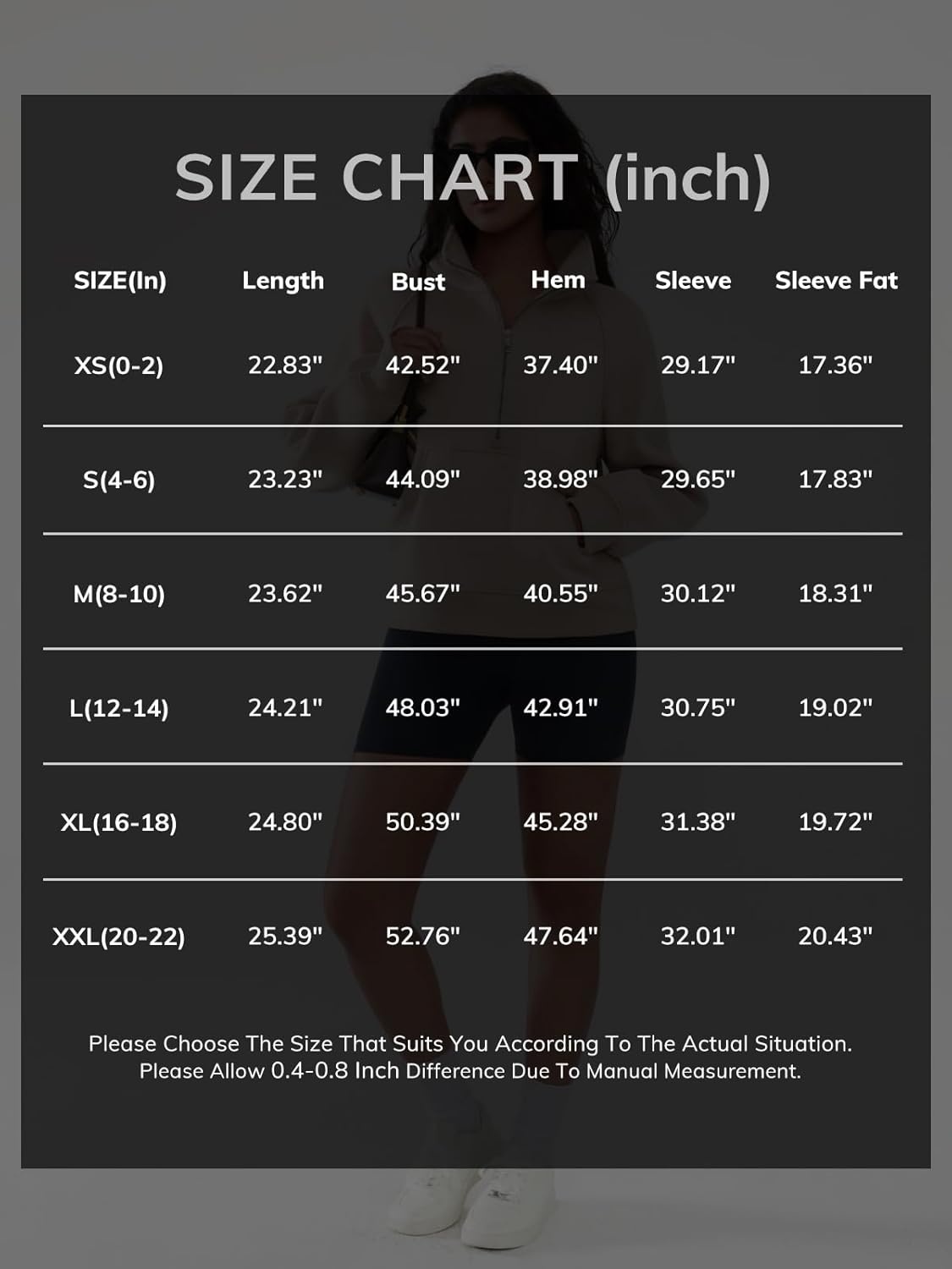 image:imageATHMILE Womens Sweatshirts Half Zip Cropped Pullover Fleece Quarter Zipper Hoodies 2026 Fall Fashion Outfits ClothesApricot
