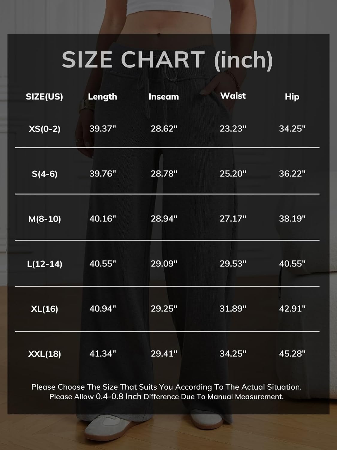 image:imageATHMILE Womens Wide Leg Sweatpants Baggy HighWaisted Drawstring Sweat Pants Fashion Comfy Joggers with PocketsPink