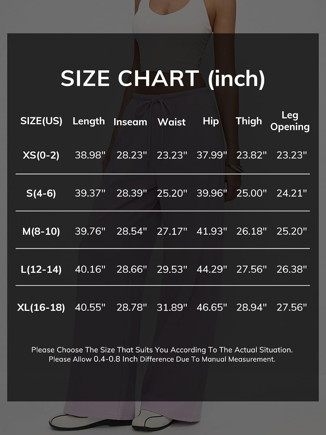 image:imageATHMILE Womens Wide Leg Sweatpants Low Rise Baggy Pants Fall Fashion Lounge Lightweight Sweat Pants with PocketsBlack
