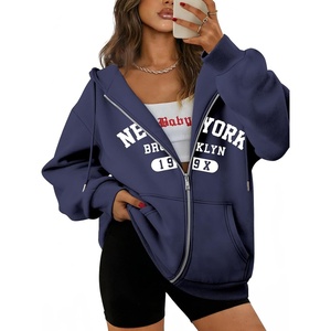 ATHMILE Oversized Hoodies for Women Fall Sweatshirts Zip Up Hoodie Casual Jackets Y2k Fashion Outfits Winter Clothes 2026(N-navy)
