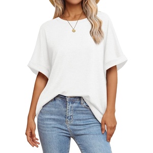 ATHMILE Womens Oversized T Shirts Summer Tops Spring Casual Loose Fit Workout Short Sleeve 2026 Beach Vacation(White)