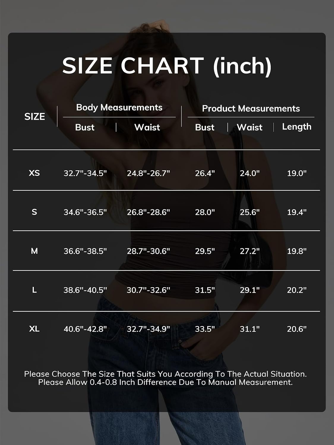 image:imageATHMILE Womens Halter Tank Tops Sexy Backless Double Lined Basic Shirts Y2K Trendy Going Out TopsBrown