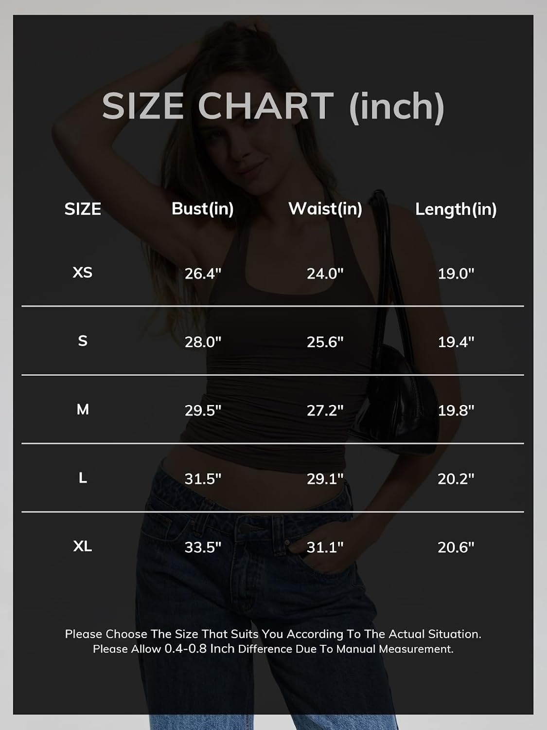 image:imageATHMILE Womens Halter Tank Tops Sexy Backless Double Lined Basic Shirts Y2K Trendy Going Out TopsWhite
