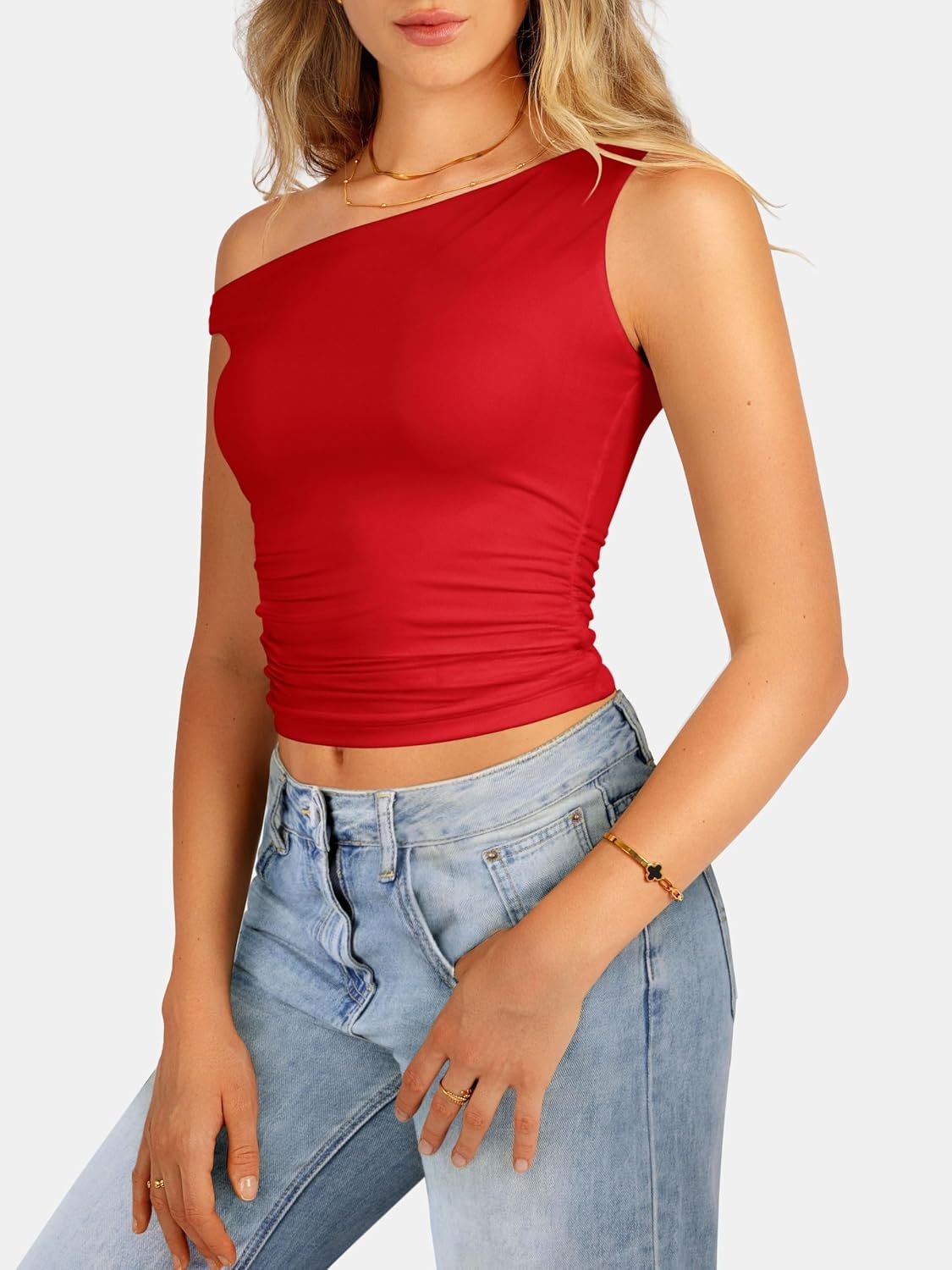 image:imageATHMILE Womens Off The Shoulder Tops Summer Sleeveless Shirts Going Out Crop Tank Top Y2K T Corset Tube Fashion Outfits 2026Red