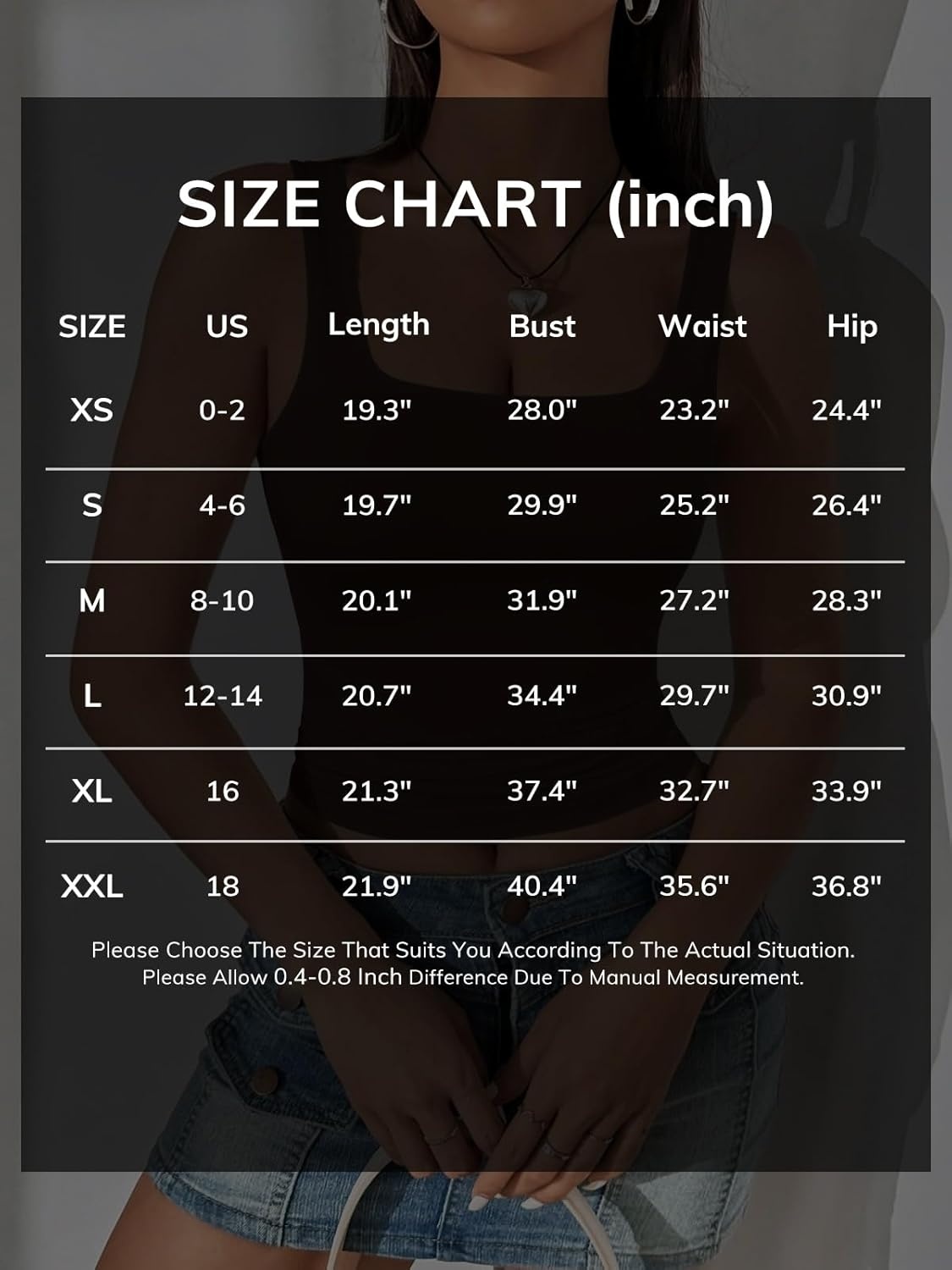 image:imageATHMILE Womens Square Neck Tank Top Sleeveless Double Lined Basic TopsBlack