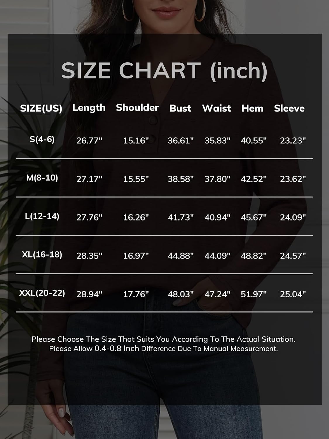 image:imageATHMILE Long Sleeve Shirts for Women 2026 Fall Outfits Henley Dressy Casual Tops Trendy Blouses Cute TShirts Fashion ClothesBlack