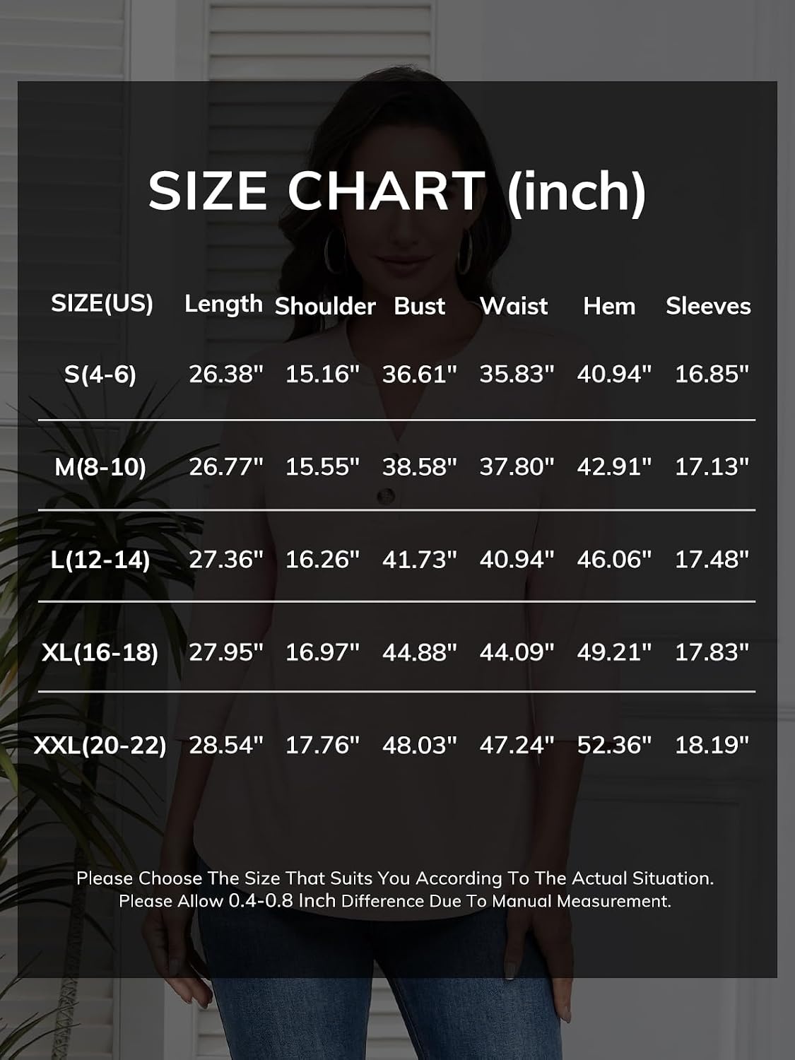 image:imageATHMILE Long Sleeve Shirts for Women 2026 Fall Outfits Henley Dressy Casual Tops Trendy Blouses Cute TShirts Fashion ClothesHalfnavy Blue