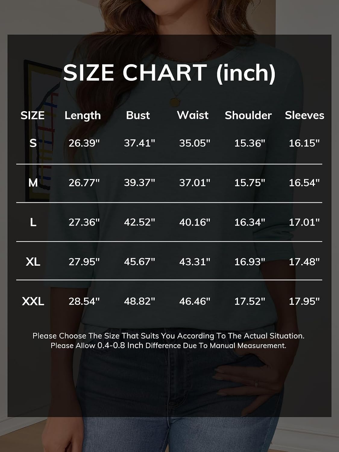 image:imageATHMILE Womens 34 Length Sleeve Womens Tops Basic Tees Summer OutfitsEarly Fall FashionSpring TunicDressy Casual Blouses TrendyNavy