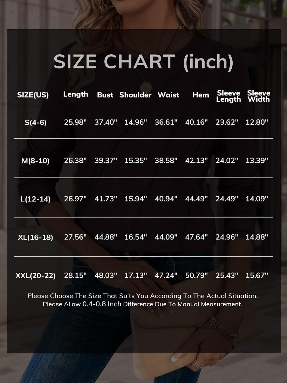 image:imageATHMILE Womens Long Sleeve Shirts Pleated Crew Neck Casual Tops Fall Fashion Loose Fit School Outfits Teacher Basic Clothes Vacation TrendyRust