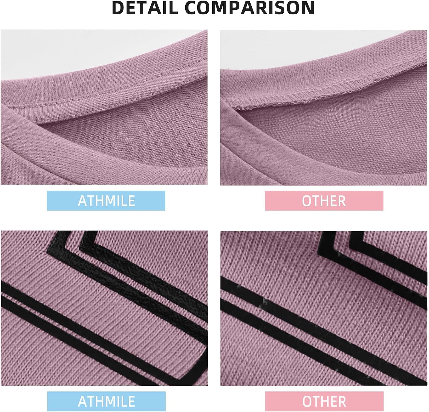image:imageATHMILE Womens Oversized T Shirts Short Sleeve Workout Tops Cotton Casual Loose Fit Basic Graphics Gym Summer Plus Size Fashion ClothesDarkpink