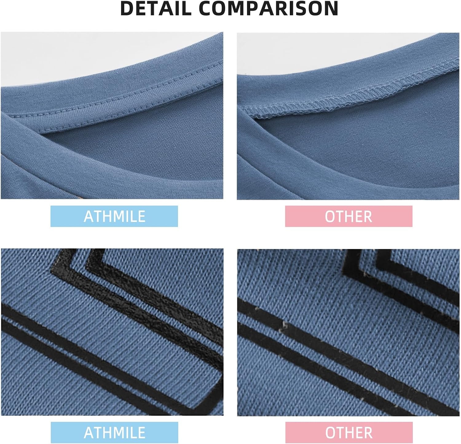 image:imageATHMILE Womens Oversized T Shirts Short Sleeve Workout Tops Cotton Casual Loose Fit Basic Graphics Gym Summer Plus Size Fashion ClothesNavy