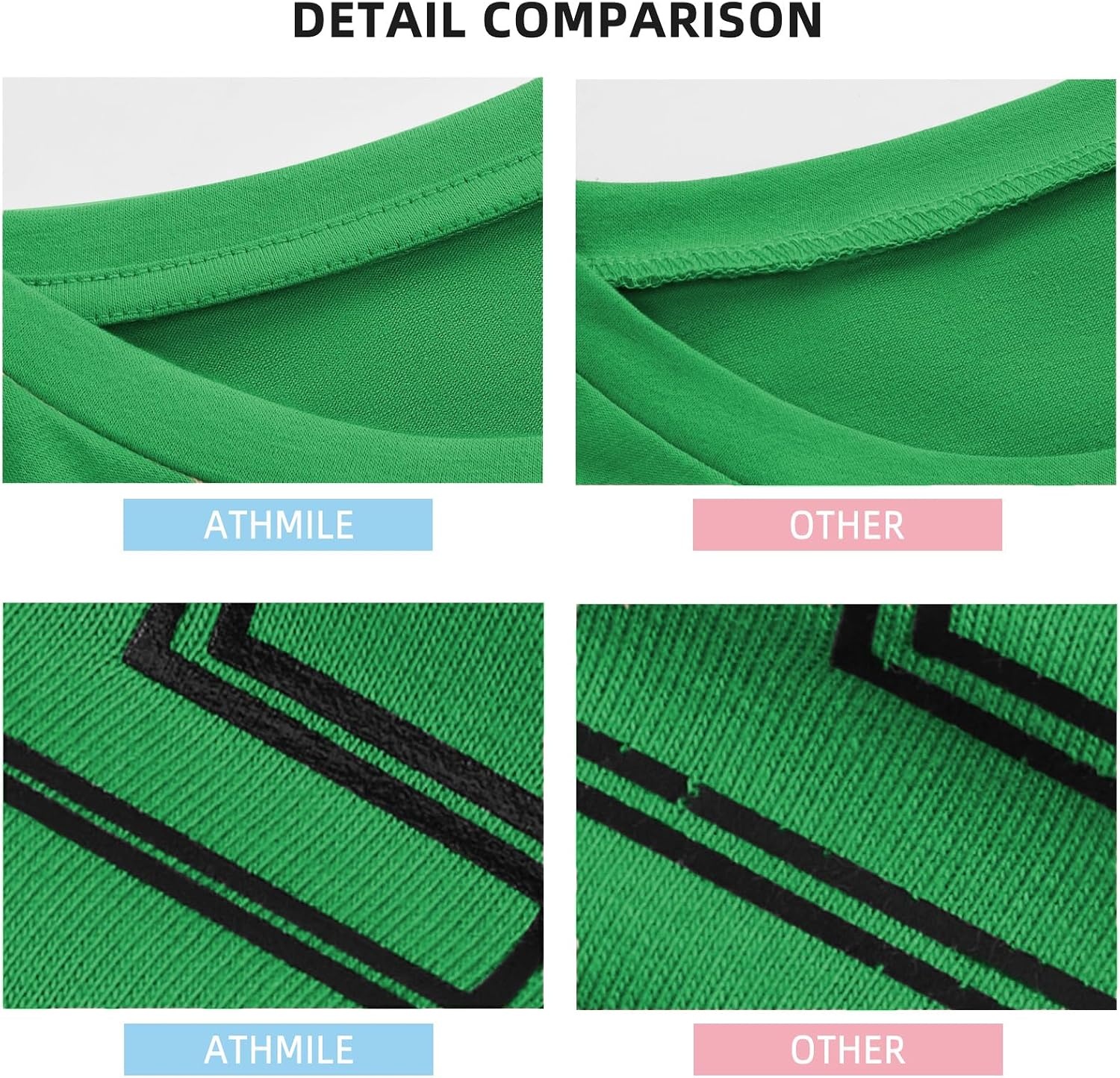 image:imageATHMILE Womens Oversized T Shirts Short Sleeve Workout Tops Cotton Casual Loose Fit Basic Graphics Gym Summer Plus Size Fashion ClothesSaint Patrick Green