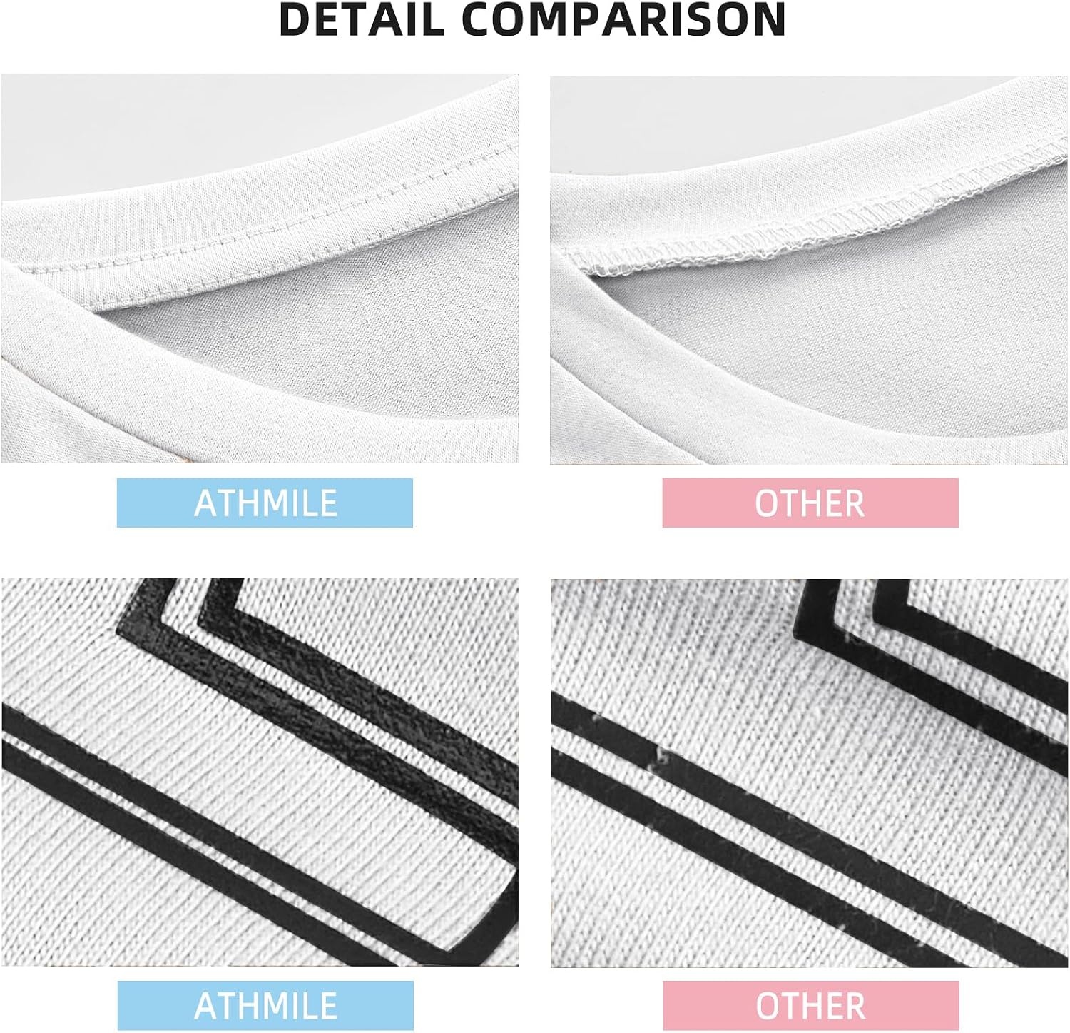 image:imageATHMILE Womens Oversized T Shirts Short Sleeve Workout Tops Cotton Casual Loose Fit Basic Graphics Gym Summer Plus Size Fashion ClothesWhite