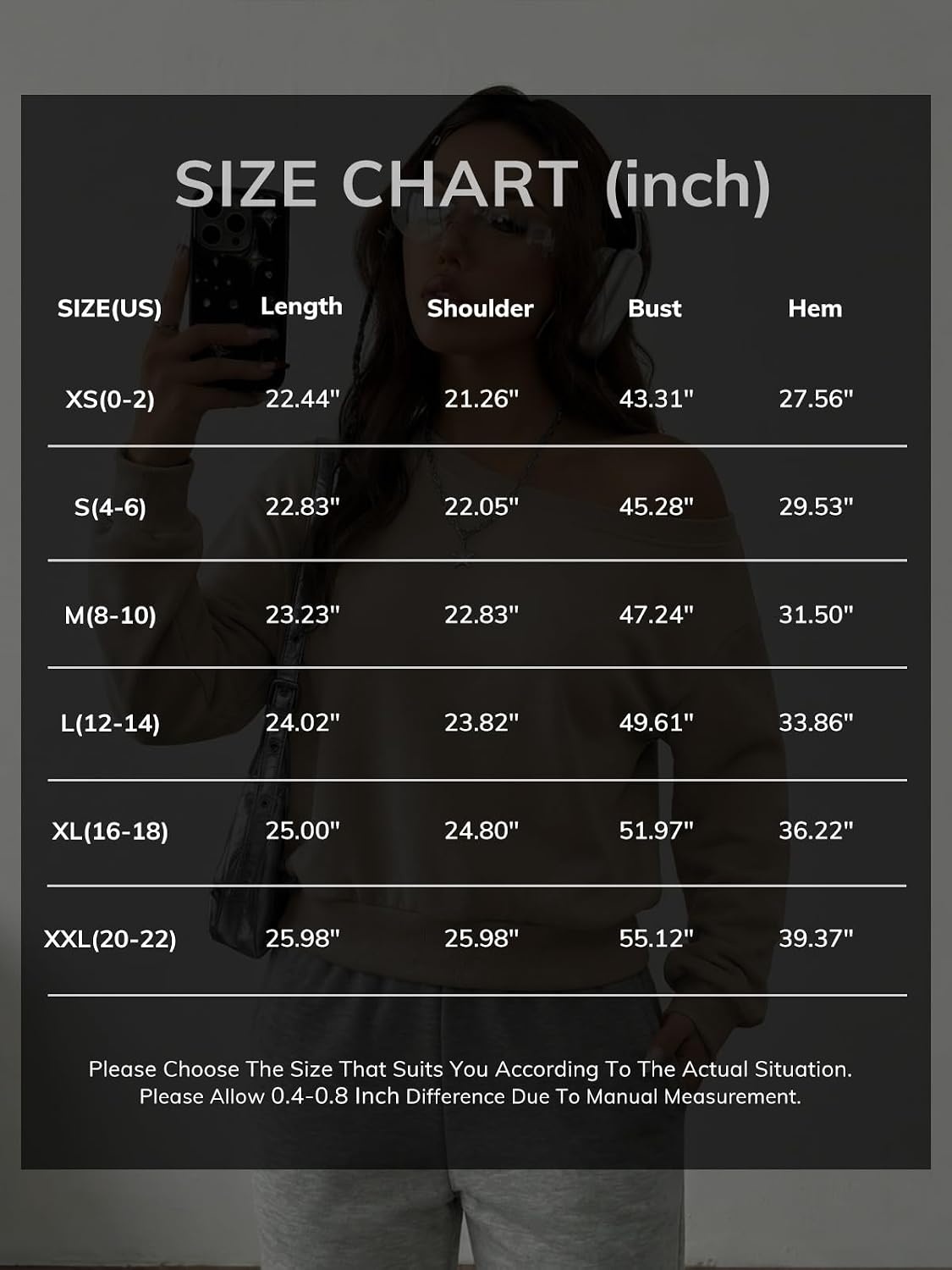 image:imageATHMILE Womens Off the Shoulder Sweatshirt Fleece Long Sleeve Crop Top Oversized Fall OutfitsTrendy Streetwear PulloverCozy Fleece Sexy Y2K HoodiesTeen Girl FashionWhite