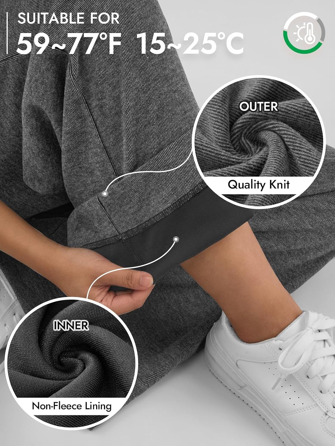 image:imageWomens Wide Leg Sweatpants Baggy Drawstring Sweat Pants High Waisted Straight Leg Casual Fashion Fall Workout Gym JoggersBlack