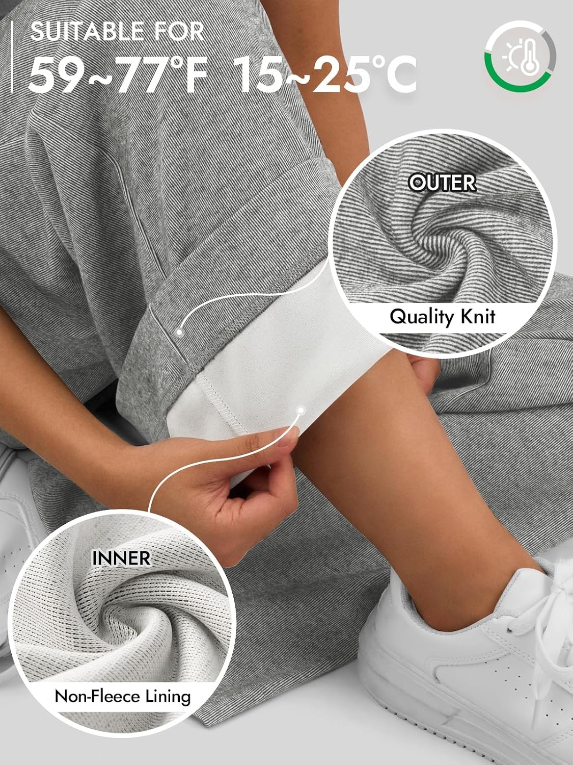 image:imageWomens Wide Leg Sweatpants Baggy Drawstring Sweat Pants High Waisted Straight Leg Casual Fashion Fall Workout Gym JoggersGrey