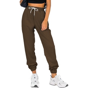 ATHMILE Sweatpants Women Baggy Joggers Lounge Sweat Pants | Cotton High Waisted Casual Comfy Fashion Fall Workout Gym(Brown)